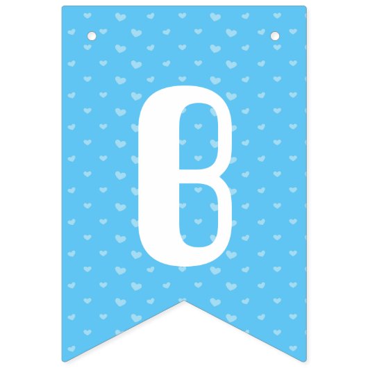 Drapeau de baby shower avec éléphant pour garçon (Deuxième drapeau)