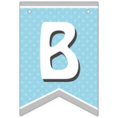 Drapeau de baby shower / Bannière pour bébé garçon (Deuxième drapeau)