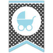 Drapeau de baby shower / Bannière pour bébé garçon (Premier drapeau)