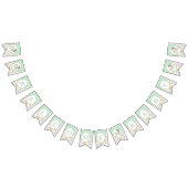 Drapeau de Baby shower de hérisson vert à la menth (Tout)