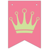 Drapeau de Baby shower de la bande verte rose (Premier drapeau)