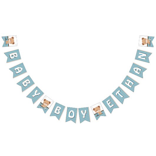 Drapeau de Baby shower d'ours Brown (Tout)