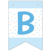 Drapeau de Baby shower d'ours Brown (bleu) (Deuxième drapeau)