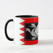 Drapeau de Bahreïn avec Mug Dragon (Gauche)