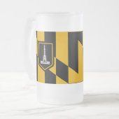 Drapeau de Baltimore, Maryland Gelé Beer Mug (Devant gauche)