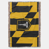 Drapeau de Baltimore, Maryland Jeter la couverture (devant Vertical)