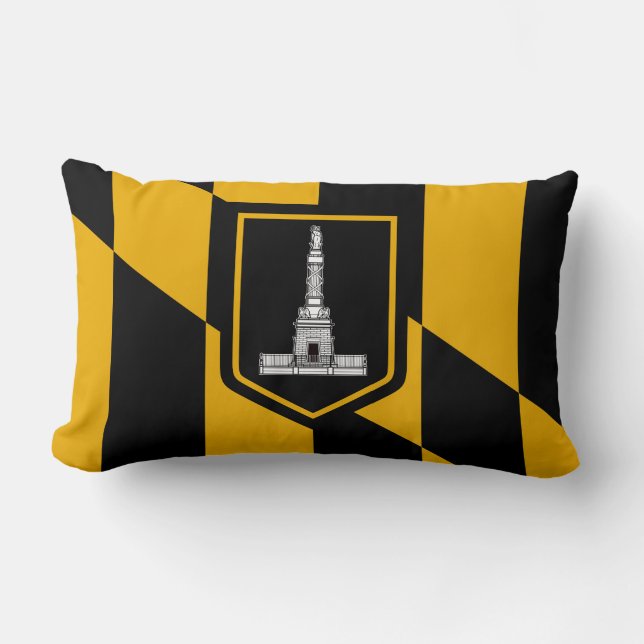 Drapeau de Baltimore, Maryland Lumbar Coussin (Recto)