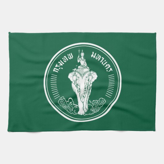 Drapeau de Bangkok, serviette de cuisine thaïlanda (Horizontal)