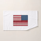 Drapeau de baseball en détresse Conception de vect (Serviette à main)
