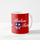 Drapeau de Baton Rouge, Mug de café Louisiane (Devant droit)
