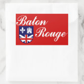 Drapeau de Baton Rouge, Sticker rectangulaire Loui (Sac)