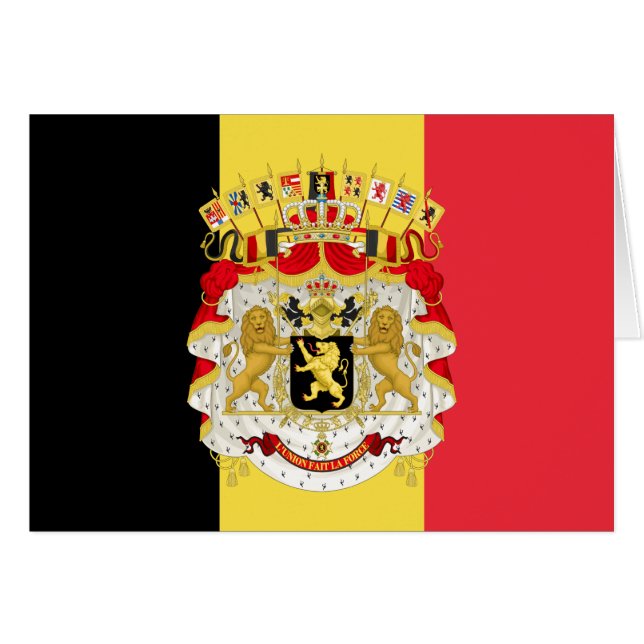 Drapeau de Belgique Rouge jaune noir (Devant horizontal)
