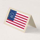 Drapeau de Bennington de carte de visite - "carte (Devant)