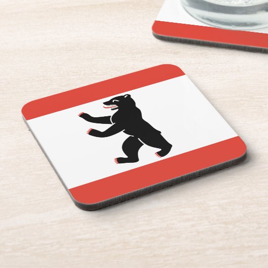 Drapeau de Berlin Dessous de verre de boisson (Côté gauche)