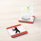 Drapeau de Berlin Dessous de verre de boisson (Côté Droit)