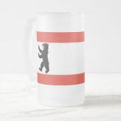 Drapeau de Berlin Gelé Beer Mug (Devant gauche)