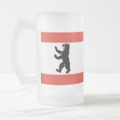 Drapeau de Berlin Gelé Beer Mug (Gauche)