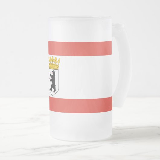 Drapeau de Berlin Gelé Beer Mug (Devant droit)