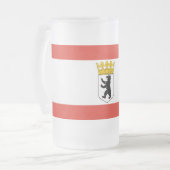 Drapeau de Berlin Gelé Beer Mug (Devant gauche)