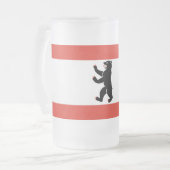 Drapeau de Berlin Gelé Beer Mug (Devant gauche)