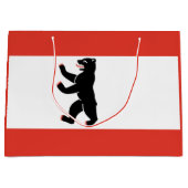 Drapeau de Berlin Grand sac cadeau (Devant)
