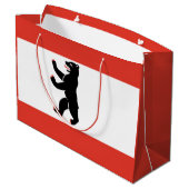 Drapeau de Berlin Grand sac cadeau (Dos Angle)