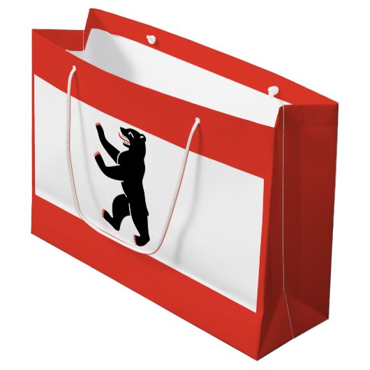 Drapeau de Berlin Grand sac cadeau (Devant Angle)