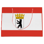 Drapeau de Berlin Grand sac cadeau (Devant)
