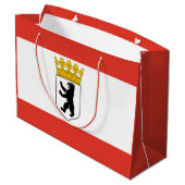 Drapeau de Berlin Grand sac cadeau (Dos Angle)