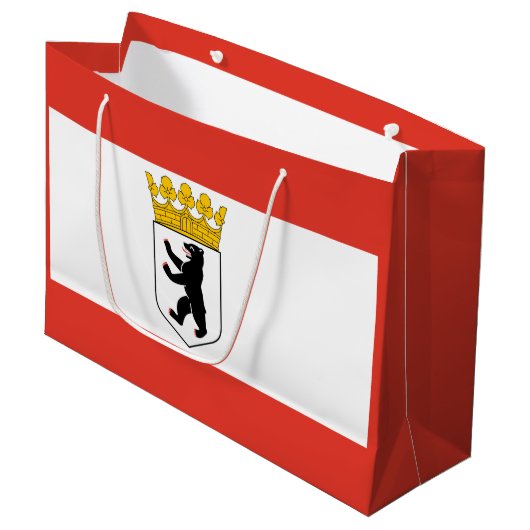Drapeau de Berlin Grand sac cadeau (Devant Angle)