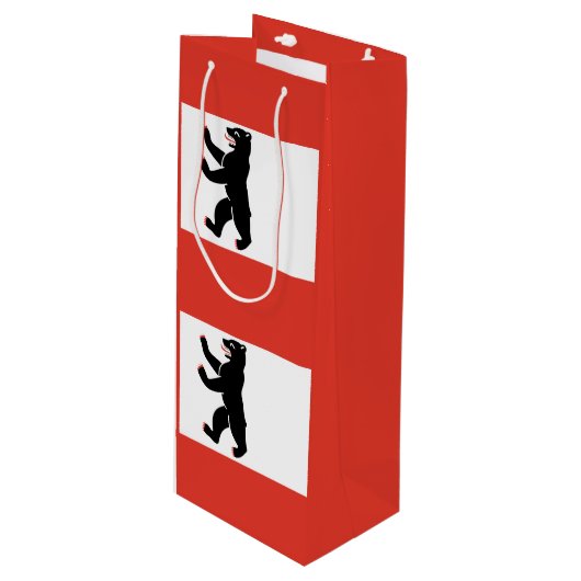 Drapeau de Berlin Vin Sac cadeau (Devant Angle)