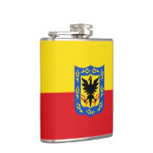 Drapeau de Bogota, Colombie Flacon de hanche (Droite)