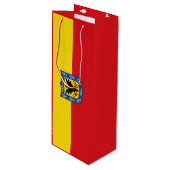 Drapeau de Bogota, Colombie Sac cadeau de vin (Devant Angle)