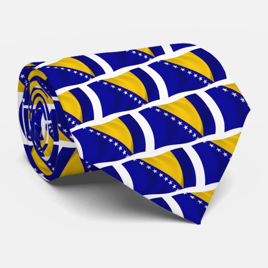 Drapeau de Bosnie-Herzégovine Cravate (Roulé)