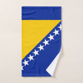 Drapeau de Bosnie-Herzégovine patriotique (Serviette à main)