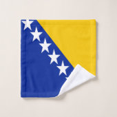 Drapeau de Bosnie-Herzégovine patriotique (Gant de toilette)