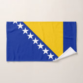 Drapeau de Bosnie-Herzégovine patriotique (Serviette à main)