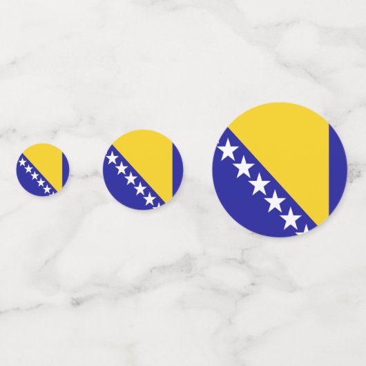 Drapeau de Bosnie-Herzégovine Table Confetti (Devant)