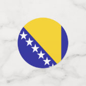 Drapeau de Bosnie-Herzégovine Table Confetti (Petit recto)