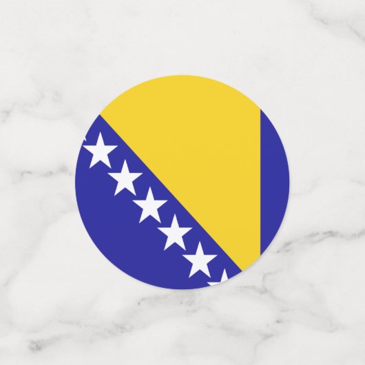 Drapeau de Bosnie-Herzégovine Table Confetti (Petit recto)