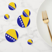 Drapeau de Bosnie-Herzégovine Table Confetti (Groupe)