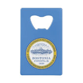 Drapeau de Boston, Massachusetts Carte de crédit B (Devant)