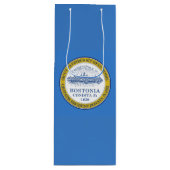 Drapeau de Boston, Massachusetts Vin Sac cadeau (Devant)