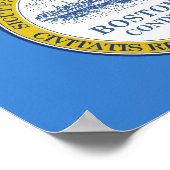 Drapeau de Boston, Poster du Massachusetts (Coin)