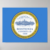 Drapeau de Boston, Poster du Massachusetts (Devant)