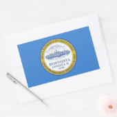 Drapeau de Boston, Sticker rectangulaire du Massac (Enveloppe)