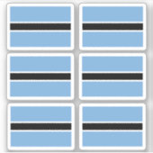 Drapeau de Bostwana - une collection Sticker (Devant)