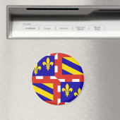 Drapeau de Bourgogne Magnet (In Situ (Lave-vaisselle))