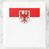 Drapeau de Brandebourg Sticker rectangulaire (Sac)