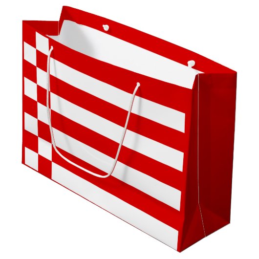 Drapeau de Brême Grand sac cadeau (Devant Angle)